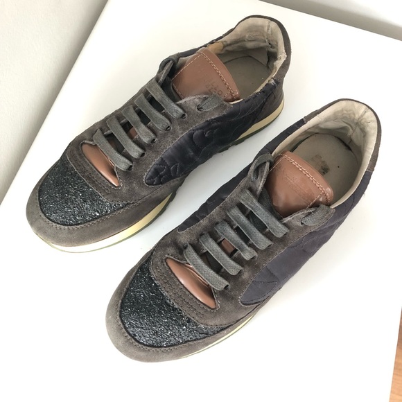 Brunello Cucinelli techno fabric suede sneakers - Picture 4 of 5